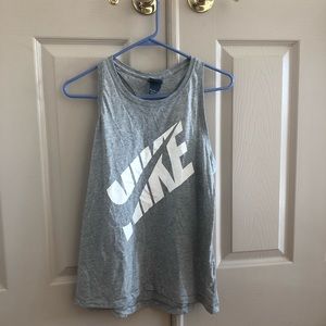 Grey Nike tank top